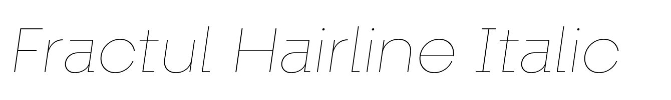 Fractul Hairline Italic